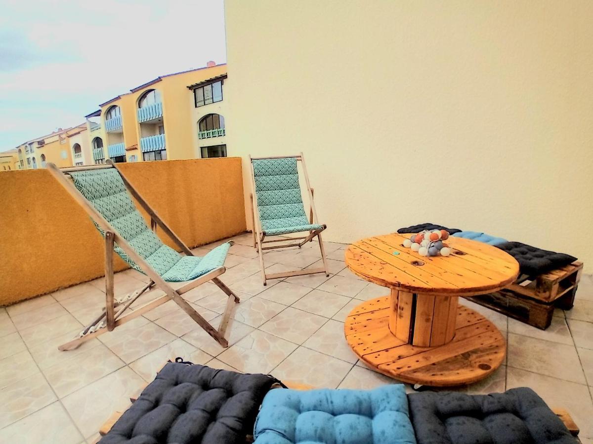 T3 Grande Terrasse Bord De Mer Le Barcarès Eksteriør bilde